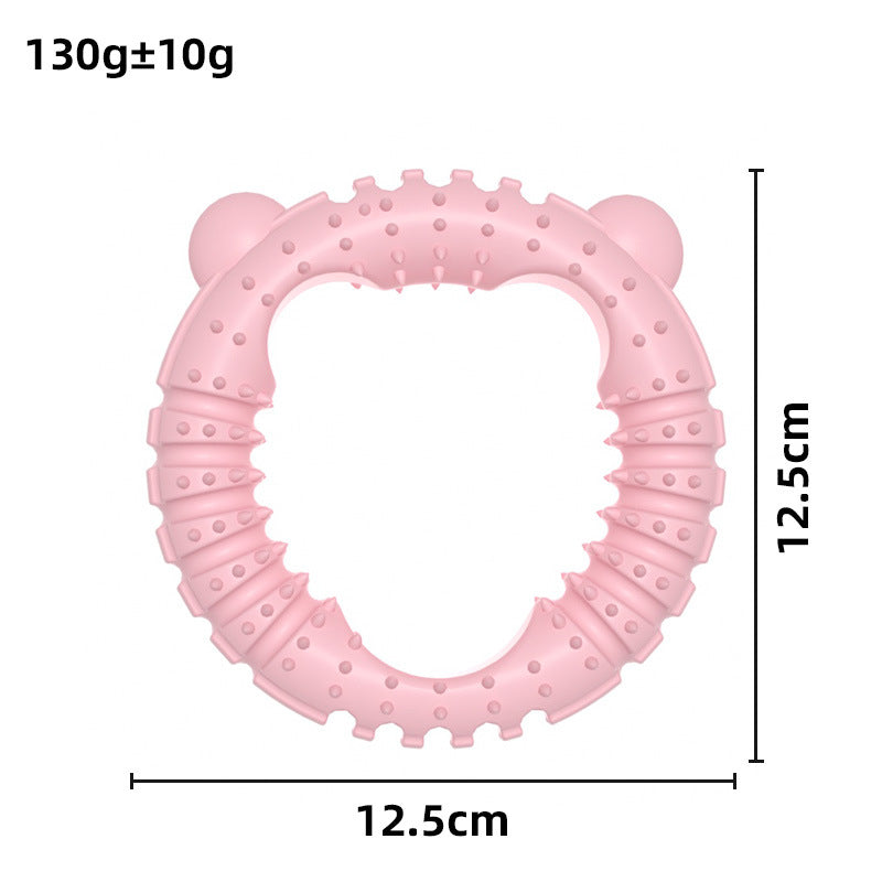 Pet Dog Toy Bear-type Bite-resistant Ring