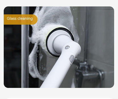 Electric Scrubber Cleaning Wall Long Handle Elbow Telescopic Multifunction Cleaning Brush