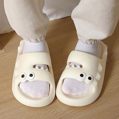 Cute Cartoon Slippers For Women Men Indoor And Outdoor Non-slip Thick Soles Floor Bathroom Slippers Fashion House Shoes