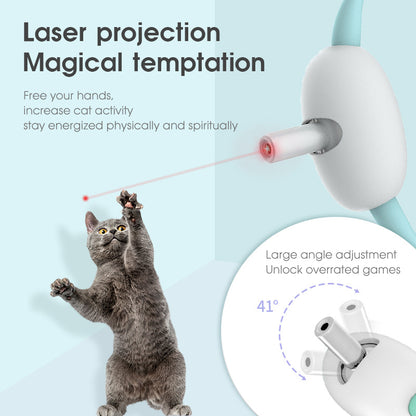 Automatic Cat Toy: Smart Laser Teasing Cat Collar with Electric USB Charging