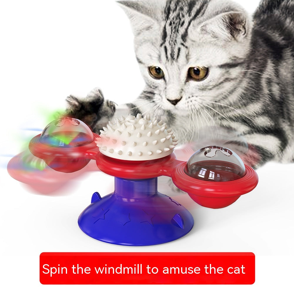 Turning Windmill Cat Teaser Toy
