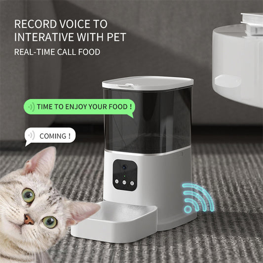 Feedeluxe Futterstation für Haustiere mit Nachtsicht | WLAN | App | Sprachsensor
