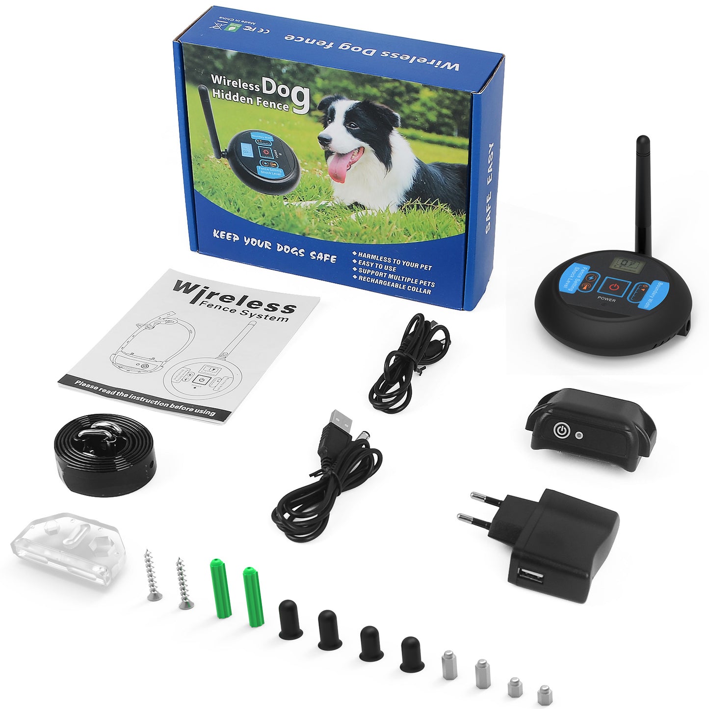Dispositivo de entrenamiento de perros de juguete con collar eléctrico para dejar de ladrar