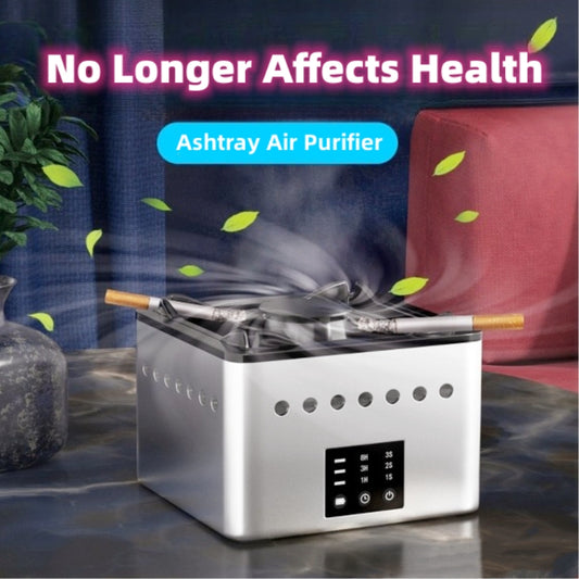 Mini Cenicero purificador de aire multifunción, purificador de iones negativos de escritorio para el hogar, aire fresco para eliminar olores, accesorios para fumar 